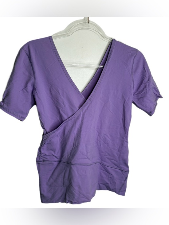 lululemon athletica Tops - Lululemon Vintage Jazz Wrap-Front SS Top 10
